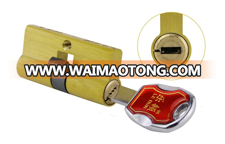 Brass Security Door Safe Blade Mortise Lock Cylinder Core 6 Tracks