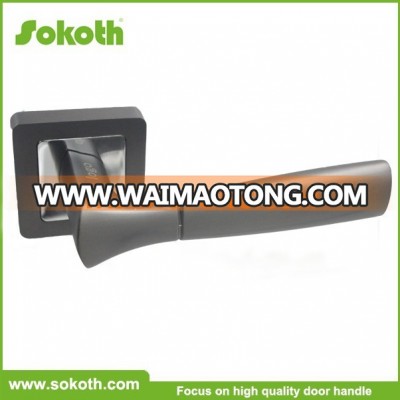 SOKOTH China Supplier Lock Alibaba China Aluminum Cheap Interior Room Building Material SN Hotel Wooden Door Lever Door Handle