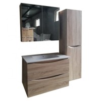 luxury PVC vacuum bathroom cabinet with invisible handle