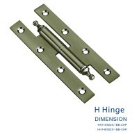 Steel or Iron Door Accessories Hardware H Type Hinge 140x55mm